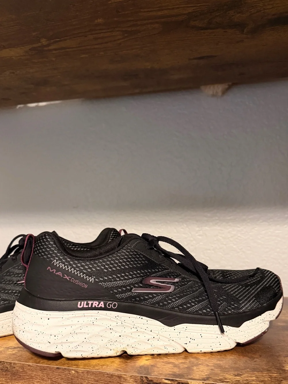 Women’s Black and Purple Running Sketchers